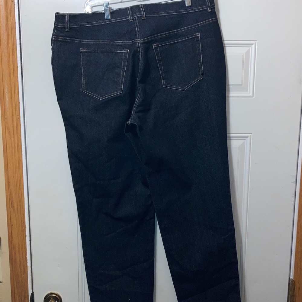 Dark Blue Women's Jeans - Classic Back Pocket Design 18W